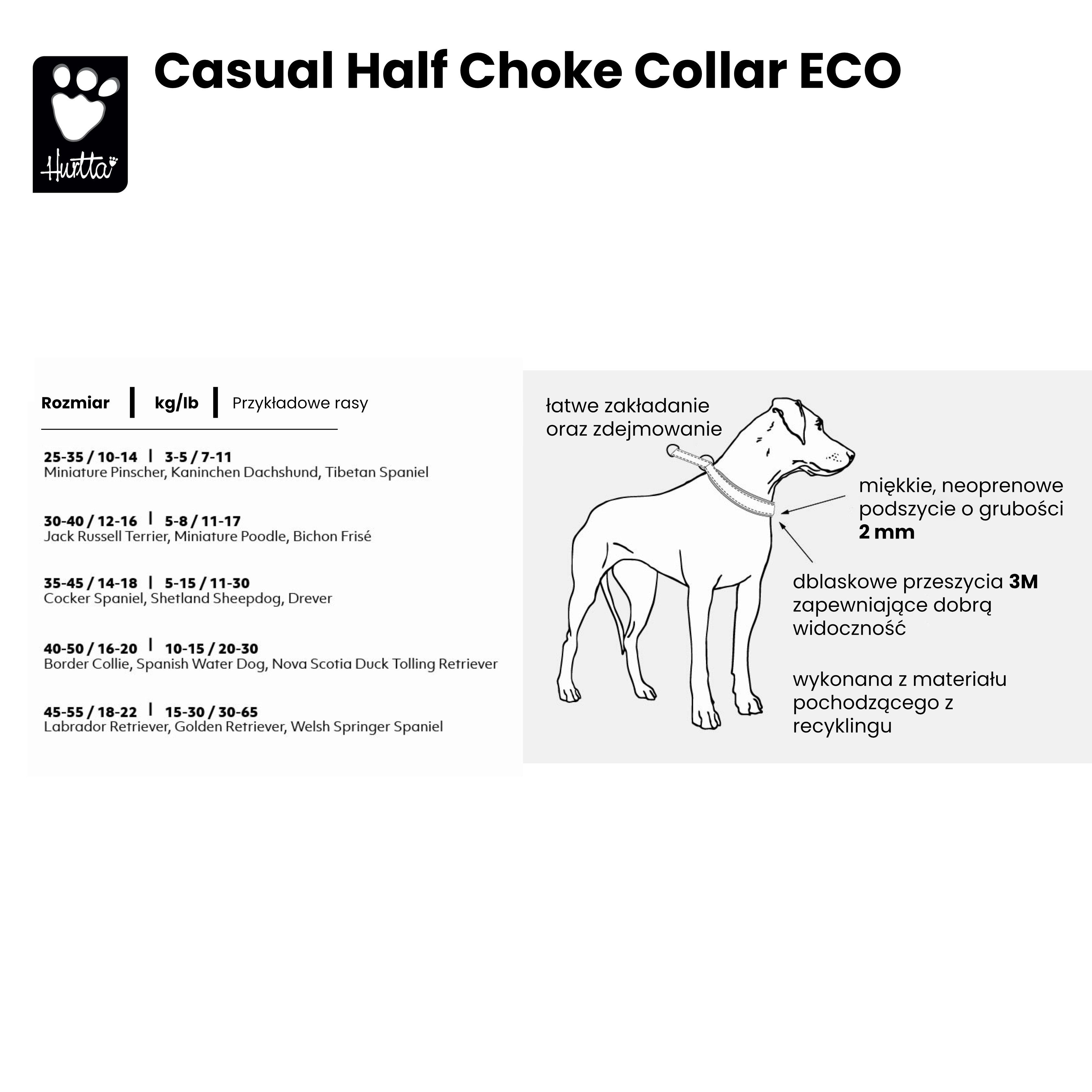 Hurtta Casual Half Choke Collar Eco Cinnamon obro a p zaciskowa