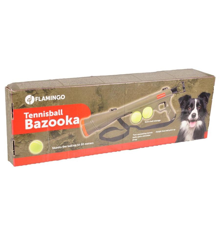 Lanceur De Balle Bazook-9 Avec 2 Balles De Tennis 517029 Flamingo