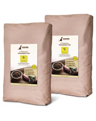 Escapure Premium Puppy Pute - wysokiej jakości karma dla szczeniąt, indyk wypiekany w piecu - 2x 12kg