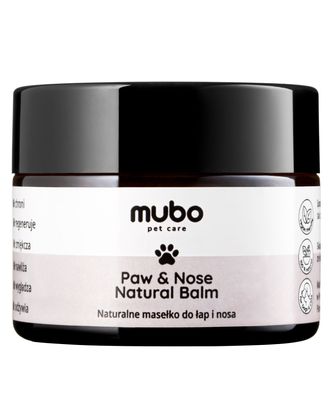 Mubo Paw & Nose Natural Balm 50g - naturalne masełko do łap i nosa, dla psa i kota