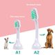 Emmi-Pet PRO Basic Set - szczoteczka ultradźwiękowa dla psa, bezgłośna, zestaw z 2 końcówkami