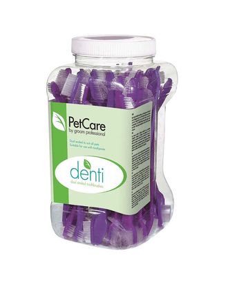 Pet Care by Groom Professional Dual Toothbrush 50szt. - dwustronne szczoteczki do higieny jamy ustnej zwierząt 
