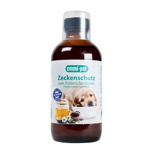 Emmi-Pet Zackenschutz 240ml - olej z czarnuszki dla psa, suplement diety przeciw kleszczom