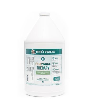 Nature's Specialties Oatroma Therapy Shampoo Rosemary- łagodny szampon nawilżający dla psa i kota, z rozmarynem i miętą, koncentrat 1:12 - 3,8L