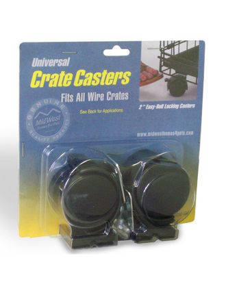  Midwest Crate Casters - kółka do klatek, zestaw 2 sztuk