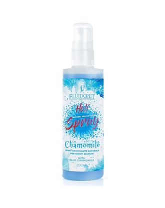 FluidoPet Holi Line Spray Blue Chamomile 200ml - odżywczy spray do białej i jasnej sierści