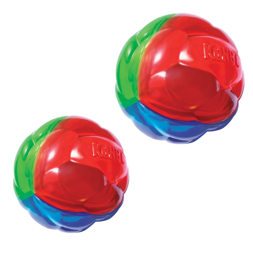 KONG Twistz Ball - piłka kauczukowa dla psa, pływająca