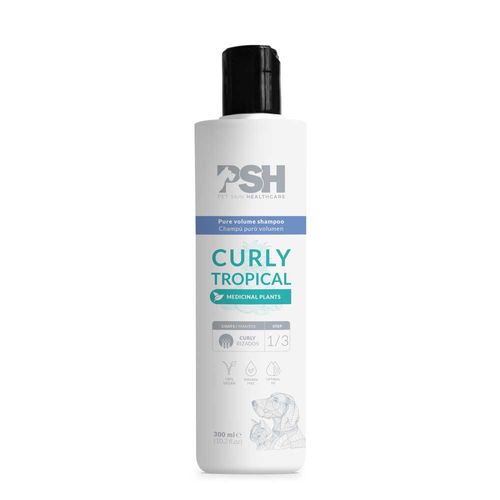 PSH Daily Beauty Curly Tropical Shampoo 300ml - szampon do kręconej sierści psa i kota, z ekstraktami roślinnymi