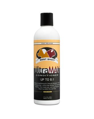 Best Shot UltraMax Pro Conditioner - profesjonalna odżywka nawilżająca do sierści grubej z podszerstkiem oraz długiej i lejącej, koncentrat 1:8 - 503ml