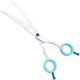 P&W Oceane Titanium Curved Scissors - profesjonalne nożyczki groomerskie, gięte