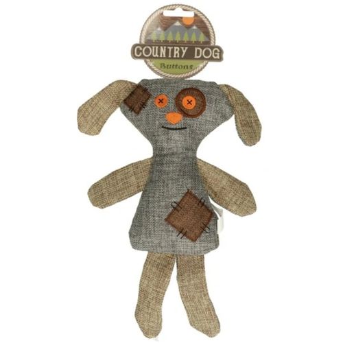 Holland Country Dog Buttons - pluszak dla psa, zabawny króliczek
