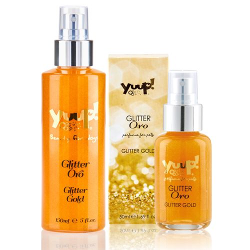 Yuup! Fashion Glitter Gold - perfumowany preparat nabłyszczający ze złotymi drobinkami