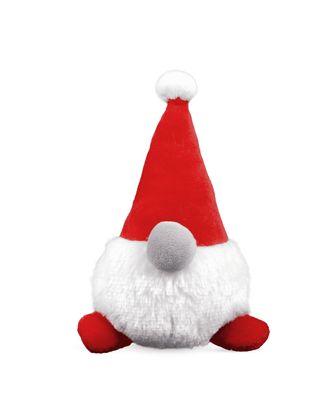 Dashi Xmas Plush Gnome 15cm - świąteczna zabawka dla psa, pluszowy skrzat z piszczałką