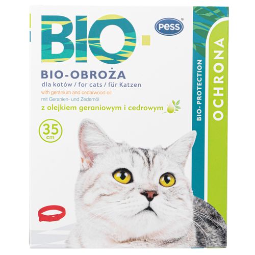 Pess Bio-Obroża Cat 35cm - pielęgnacyjna obroża dla kotów, z naturalnymi olejkami eterycznymi