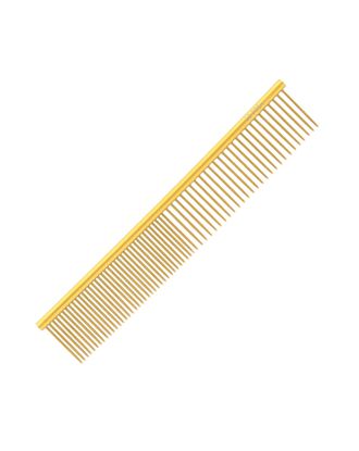 So Posh Metal Comb Classic 19cm - metalowy grzebień groomerski, złoty, mieszane piny 50/50