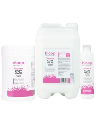 Bloop Volumize Coat Mask - maska dodająca objętości i regenerująca sierść psa, z kolagenem i keratyną