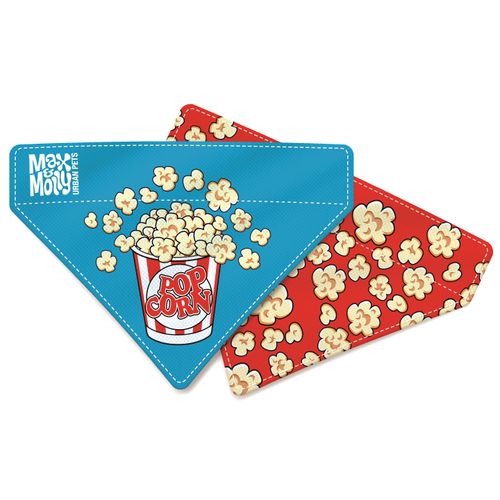 Max&Molly Reversible Bandana Popcorn - chusta dla psa, dwustronna