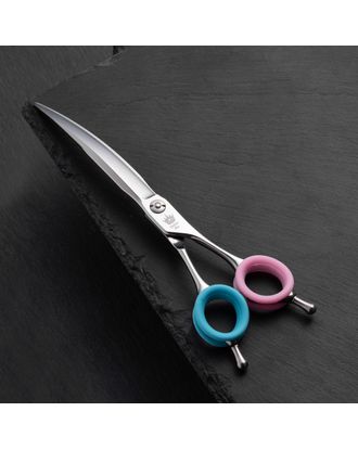 Blovi Queen Line Curved Scissors - profesjonalne nożyczki groomerskie gięte, stal japońska VG10