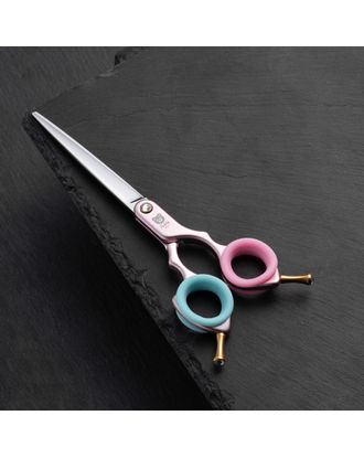 Blovi Teddy Line Pink Asian Style Scissors 6,5" - ultralekkie nożyczki proste, aluminiowa rękojeść