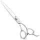 Geib Kiss Silver Pink Straight Scissors - wysokiej jakości nożyczki proste z mikroszlifem i srebrnym wykończeniem