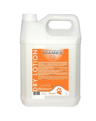 Diamex Dry Lotion Spray - suchy szampon do sierści bez spłukiwania, z olejkiem cytrynowym - 5L