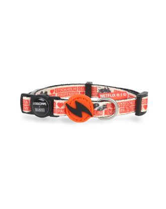 Dashi La Casa De Papel Jarana Cat Collar - obroża dla kota, motyw z serialu Dom z Papieru, beżowa
