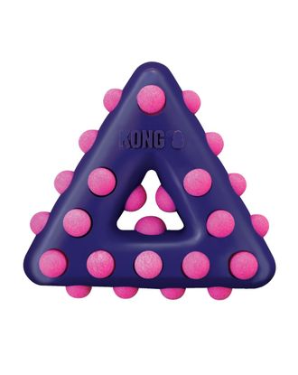 KONG Dotz Triangle - zabawka dla psa, trójkąt z piszczałką