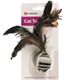 Flamingo Cat Pirin Ball 16cm - stylowa piłeczka dla kota z piórkami i kocimiętką