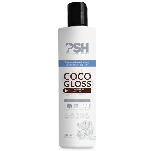 PSH Daily Beauty Coco Gloss Shampoo 300ml - regenerujący szampon do sztywnej i matowej sierści psa i kota, z olejem kokosowym