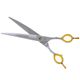 P&W Excelsior Curved Scissors - solidne nożyczki gięte z szerokimi ostrzami typu convex i krótkim, ergonomicznym uchwytem