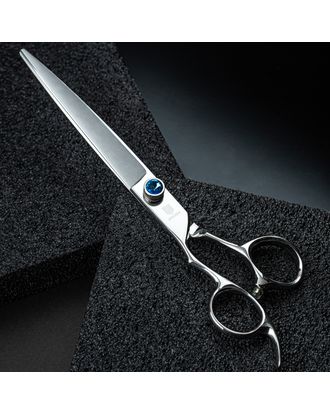 Jargem Lefty Straight Scissors 7,5" - nożyczki groomerskie proste, leworęczne z diamencikiem