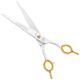 P&W Excelsior Curved Scissors - solidne nożyczki gięte z szerokimi ostrzami typu convex i krótkim, ergonomicznym uchwytem