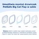 PetSafe Big Cat Flap Glass Adaptor - adapter instalacyjny do drzwiczek PetSafe Big Cat Flap, do szklanych drzwi i okien