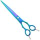 Geib Entree Blue Titan Straight Scissors - wysokiej jakości nożyczki proste z jednostronnym mikroszlifem i tytanową powłoką