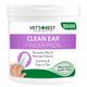 Vet's Best Clean Ear Finger Pads 50szt. - jednorazowe, nakładane na palec czyściki do psich uszu