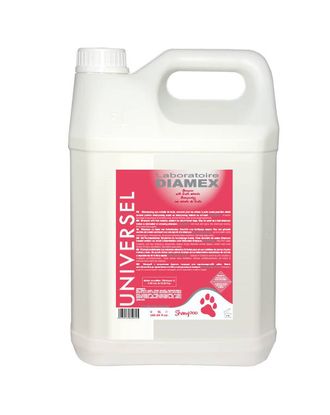 Diamex Universel Fruits Shampoo - szampon oczyszczający z ekstraktami owocowymi, do krótkiej sierści, koncentrat 1:8 - 5L