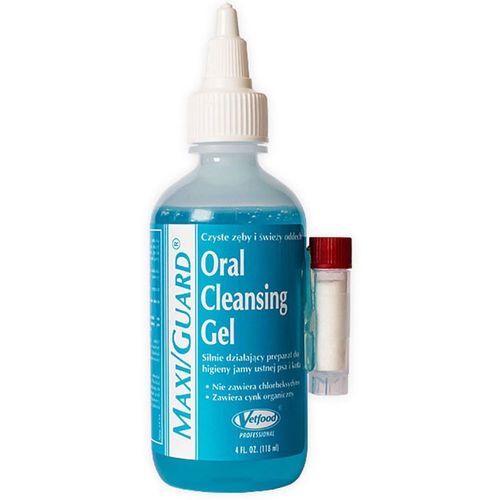 Vetfood Maxi/Guard Oral Cleansing Gel 118ml - preparat do higieny jamy ustnej psa i kota, kojący odczyny zapalne i ból