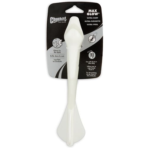 Chuckit! Max Glow Ultra Dart  - świecący aport dla psa, fluorescencyjna strzałka