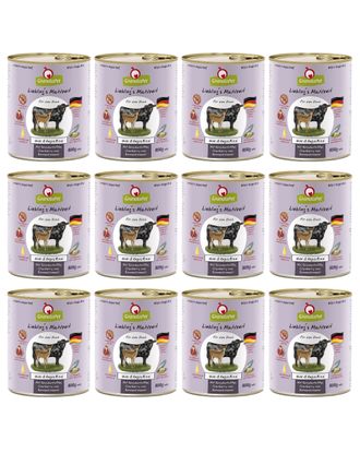 GranataPet Venison &amp; Angu Beef - bezzbożowa mokra karma dla psa, dziczyzna i wołowina - 12x 800g