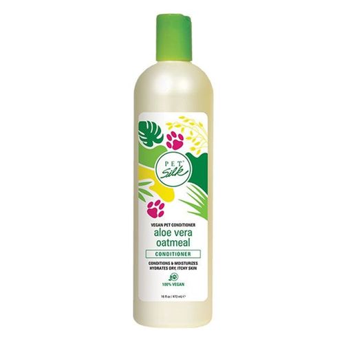 Pet Silk Vegan Aloe Vera Oatmeal Conditioner - nawilżająca i łagodząca odżywka dla psa i kota, z aloesem i owsem, koncentrat 1:16