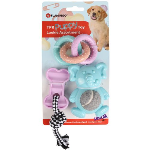 Flamingo Puppy Toys - zabawki dla szczeniaka