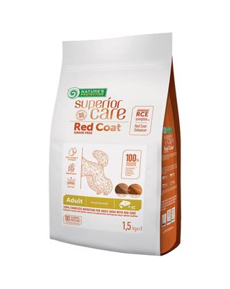 Nature’s Protection Superior Care Red Coat Adult Small Breeds Salmon - karma dla rudych psów małych ras, z łosiem i krylem