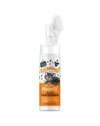 Bugalugs Pre, Post + Probiotic No Rinse Paw Cleaner for Cats 200ml - probiotyczna pianka do czyszczenia łap kota, łagodząca podrażnienia