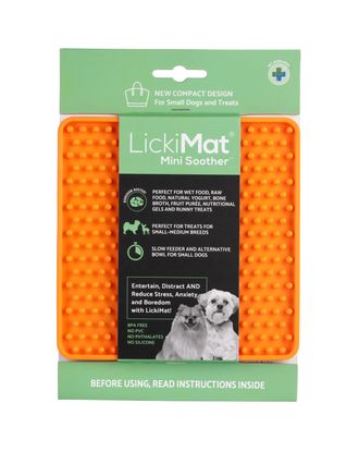 LickiMat Mini Classic Soother - mata do wylizywania dla małego psa, miękka, wzór wypustki
