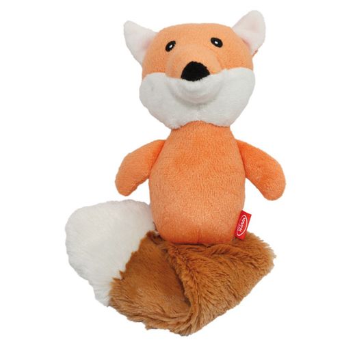 Pet Nova Plush Fox 36cm - pluszowy lis z piszczałką, zabawka dla psa
