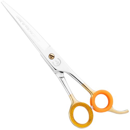 P&W Rony De Munter Curved Scissors - profesjonalne nożyczki groomerskie, gięte