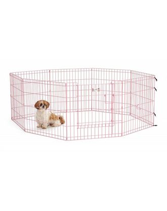 MidWest Life Stages Pink Exercise Pen - różowy kojec dla szczeniaka, małego psa, panel 61x61cm