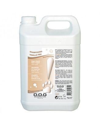 Dog Generation Vanilla Pro Shampoo 5L - szampon do każdego typu sierści, o zapachu wanilii, koncentrat 1:4