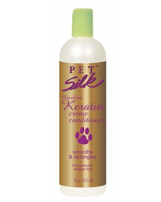 Pet Silk Brazilian Keratin Conditioner - profesjonalna odżywka nawilżająca i wygładzająca sierść z keratyną brazylijską i jedwabiem, koncentrat 1:16 - 473ml