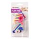 Flamingo Cat Woolen Balls 2szt. - piłeczki dla kota, z pętelkami z mikrofibry, grzechoczące